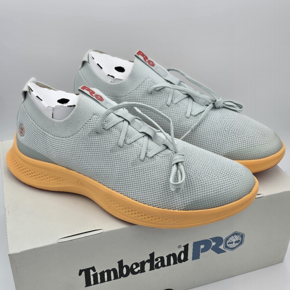 NIB 12W (Wide Width) Timberland PRO Women's Solace Slip-On/Lace-Up Work Sneakers